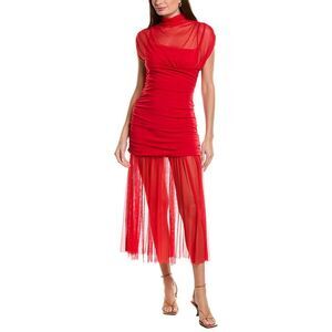 Ipponelli Womens  Midi Dress, Red
